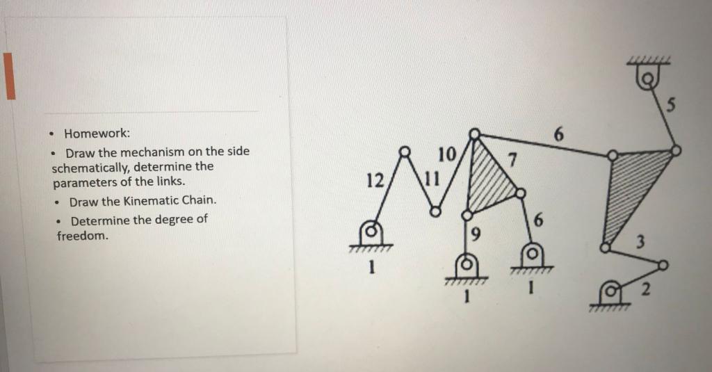 Solved 10 • Homework: • Draw the mechanism on the side | Chegg.com