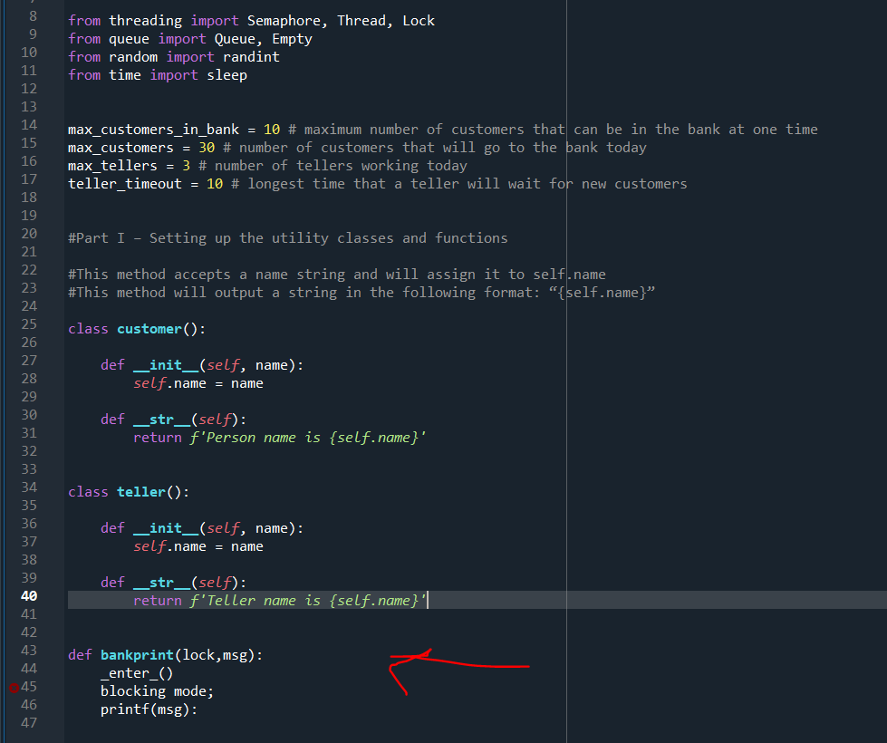 Solved Python - help with my bankprint() function. I am | Chegg.com