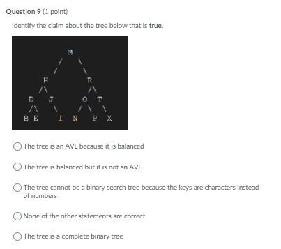 Solved Question 9 (1 point) Identify the claim about the | Chegg.com
