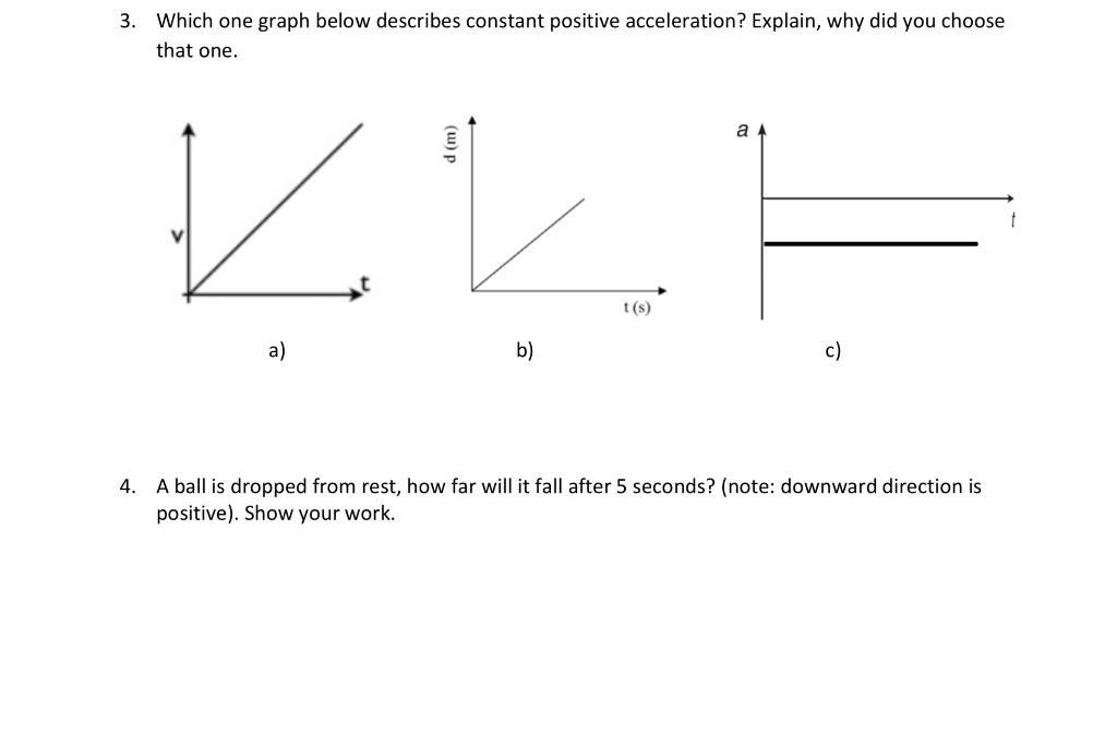 positive acceleration