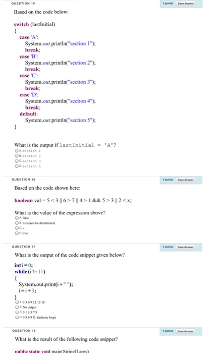 Solved 1 points save Select the statement that correctly | Chegg.com