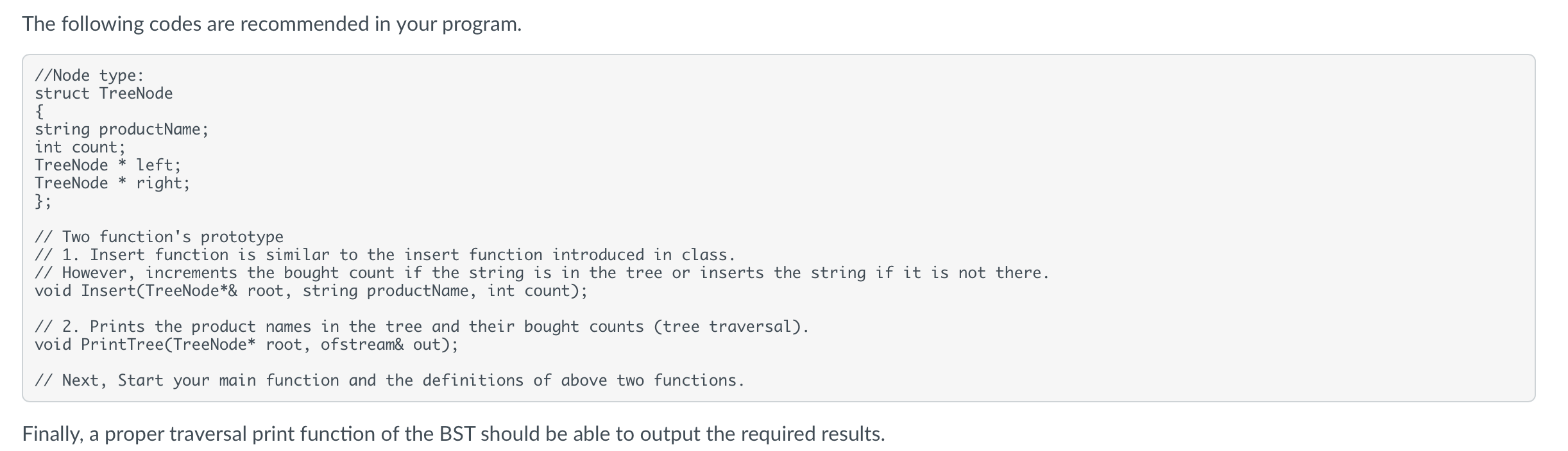 Solved In this project, you are asked to write a program to | Chegg.com