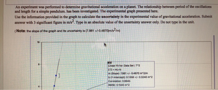 gravitational acceleration experiment report