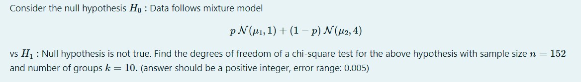 Solved Consider the null hypothesis Ho : Data follows | Chegg.com