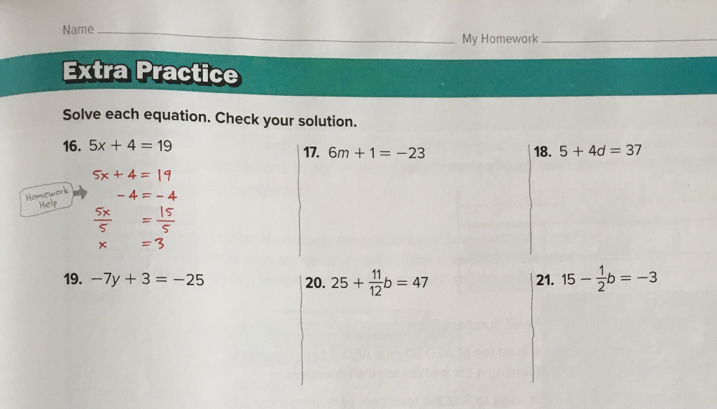 homework question equation