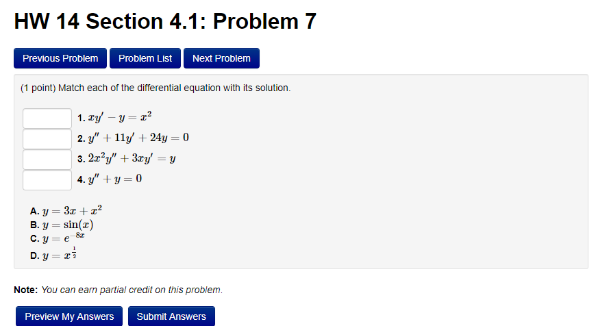 Solved HW 14 Section 4.1: Problem 7 Previous Problem Problem | Chegg.com