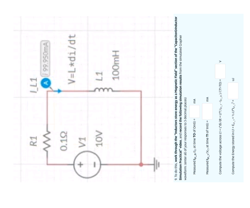 Solved 9. To do this, work through the "Inductors store