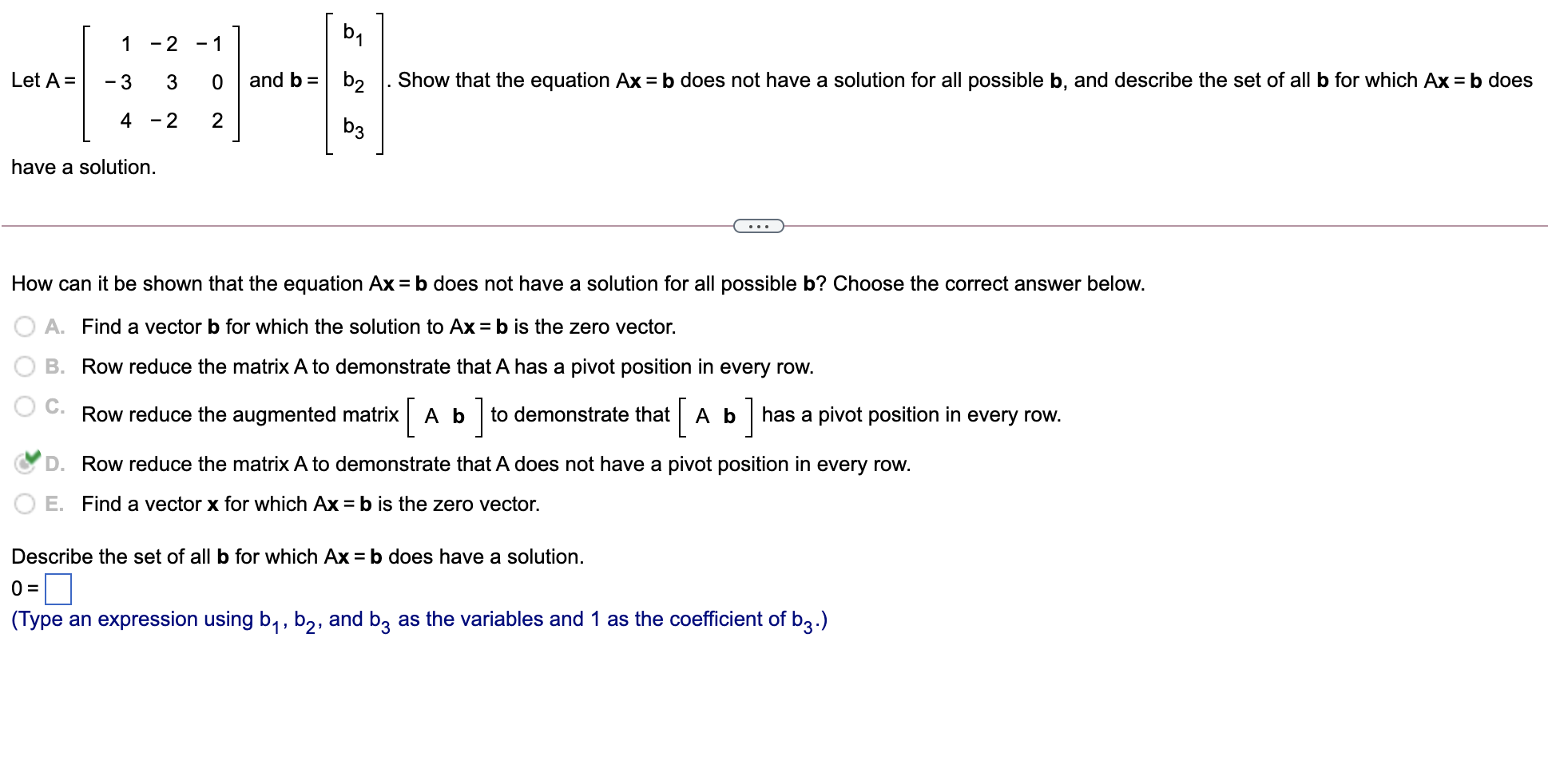 Solved 5 Ba 1 - 2 -1 Let A= -3 3 O And B = B2 Show That The | Chegg.com