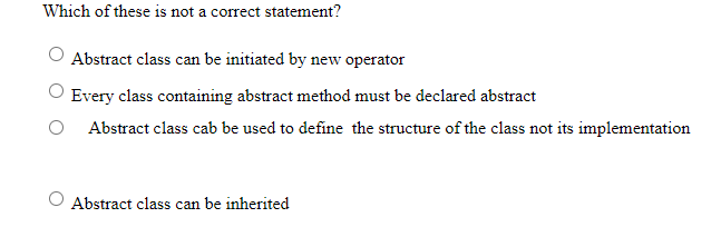 Solved QUESTION 10 Which of these is a super class of all | Chegg.com