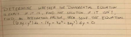 Solved I am in a differential equations class and I am | Chegg.com