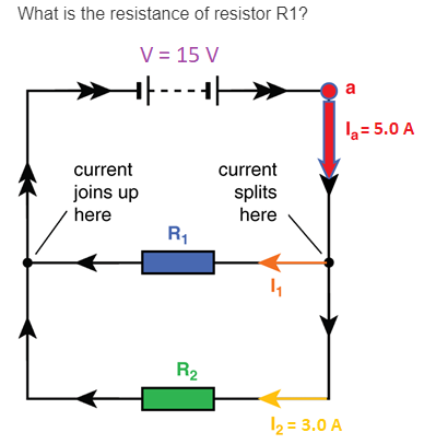 Solved What is the resistance of resistor R1? V = 15 V | Chegg.com