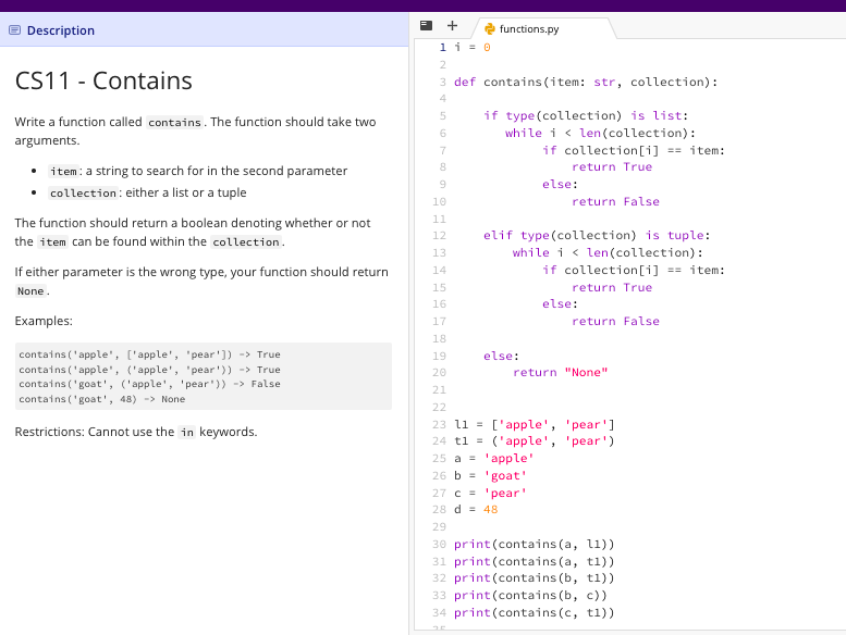 Solved How do I adjust my code in python to fit the | Chegg.com
