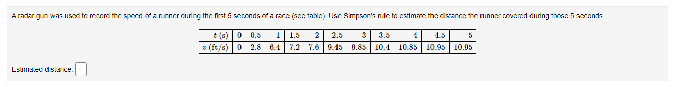 Estimated distance: | Chegg.com