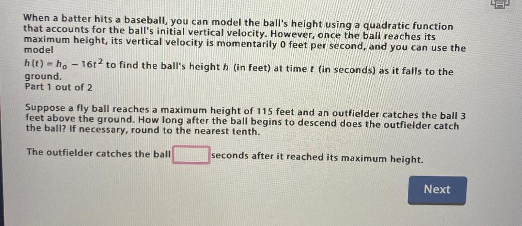 Solved When a batter hits a baseball, you can model the | Chegg.com