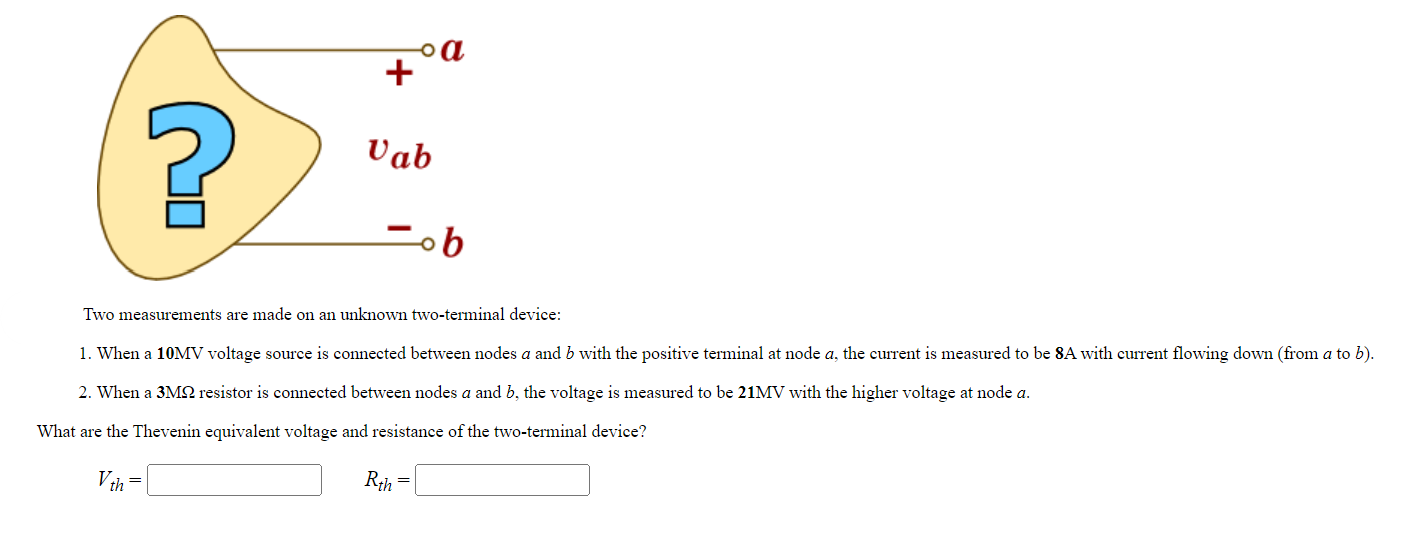 solved-two-measurements-are-made-on-an-unknown-two-terminal-chegg