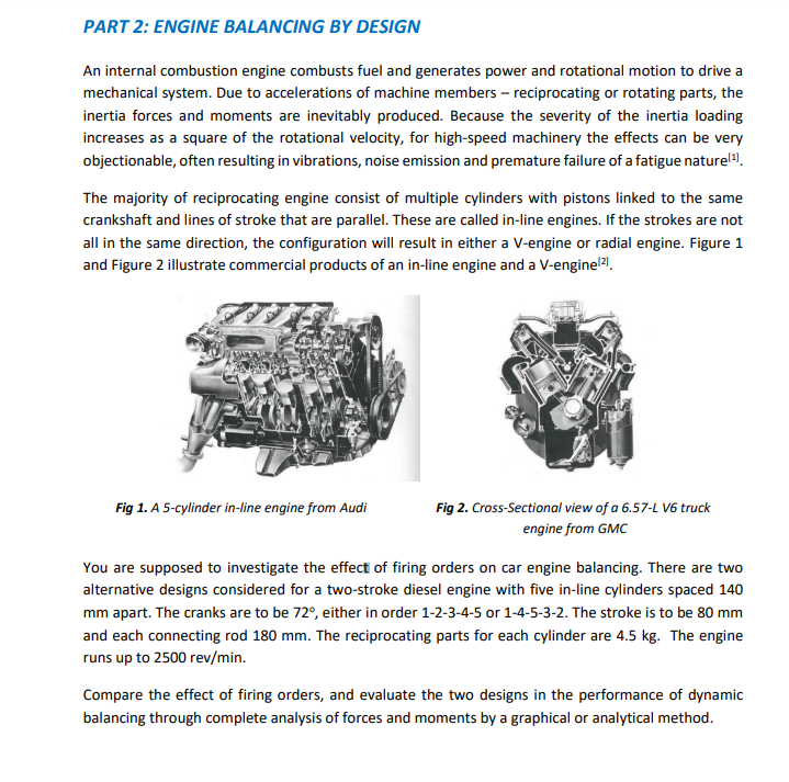 PART 2 ENGINE BALANCING BY DESIGN An internal