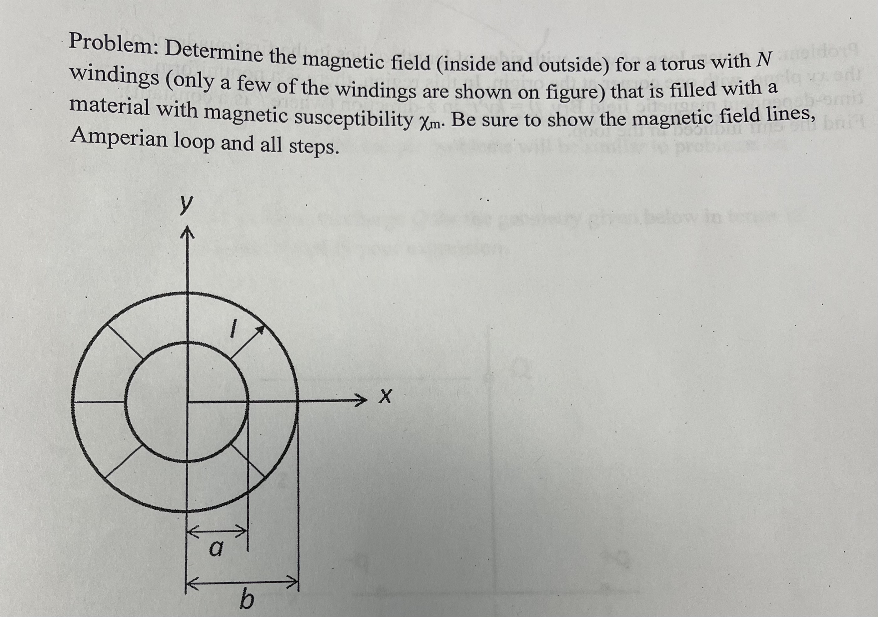 Solved Problem: Determine the magnetic field (inside and | Chegg.com