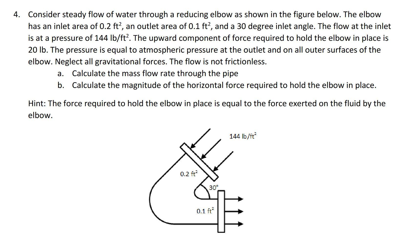 solved-consider-steady-flow-of-water-through-a-reducing-chegg
