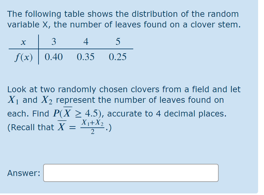 Solved The following table shows the distribution of the | Chegg.com