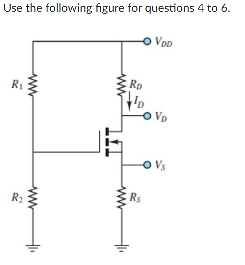 Solved Use the following figure for questions 4 to 6. OVDD R | Chegg.com