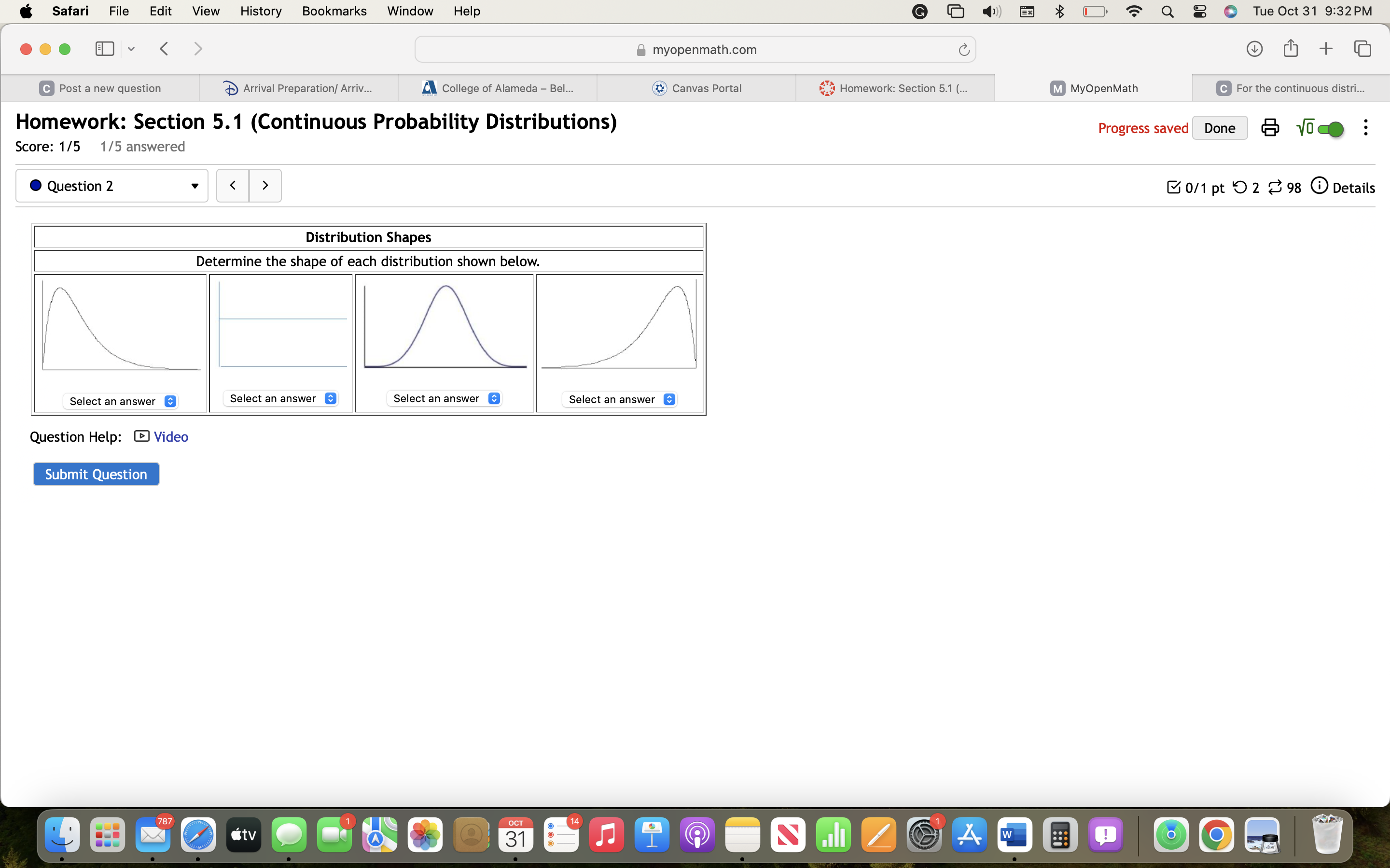 homework section 5.1 statistics