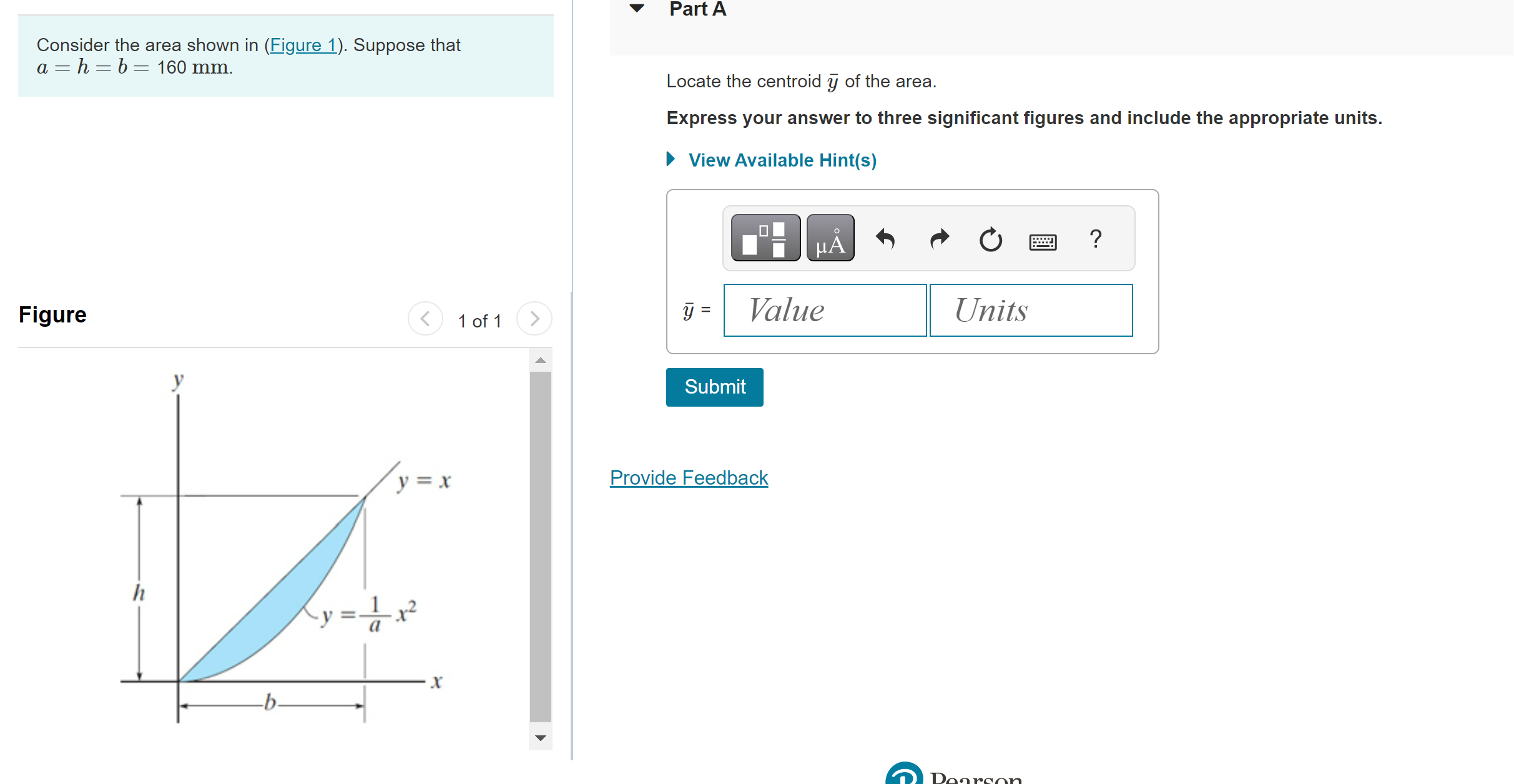 Solved Consider The Area Shown In (Figure 1). Suppose That | Chegg.com