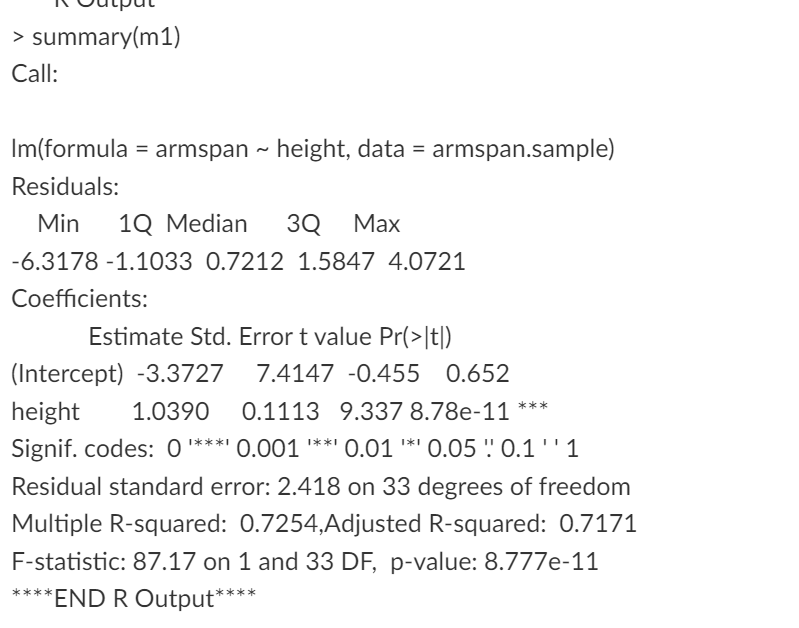 Solved Based on the summary. Find the values by handa) RSSb) | Chegg.com