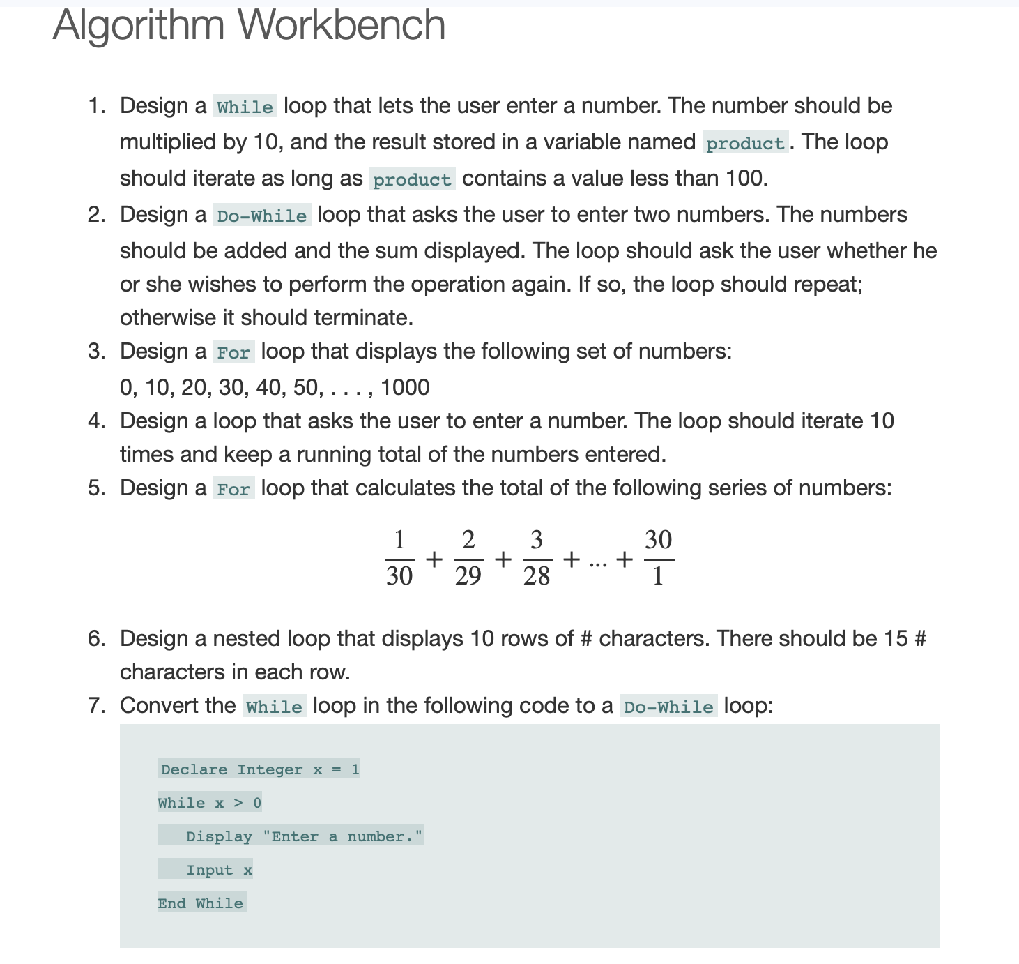 Solved Convert the Do-while loop in the following code to a | Chegg.com
