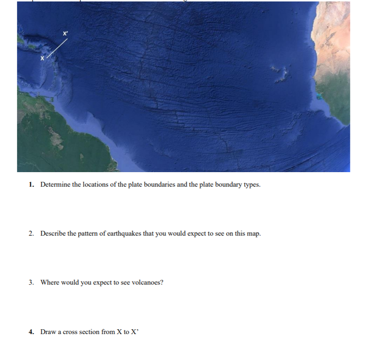 Solved 1. Determine the locations of the plate boundaries | Chegg.com