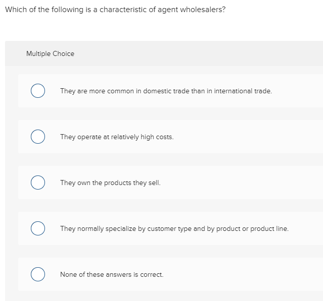 Solved A wholesaler who takes over the whole marketing job