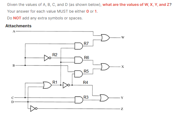 Solved Given the values of A,B,C, and D (as shown below), | Chegg.com