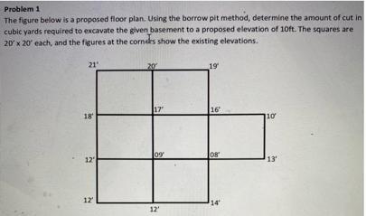 Solved Problem 1 The figure below is a proposed floor plan. | Chegg.com