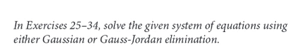Solved In Exercises 25-34, Solve The Given System Of | Chegg.com