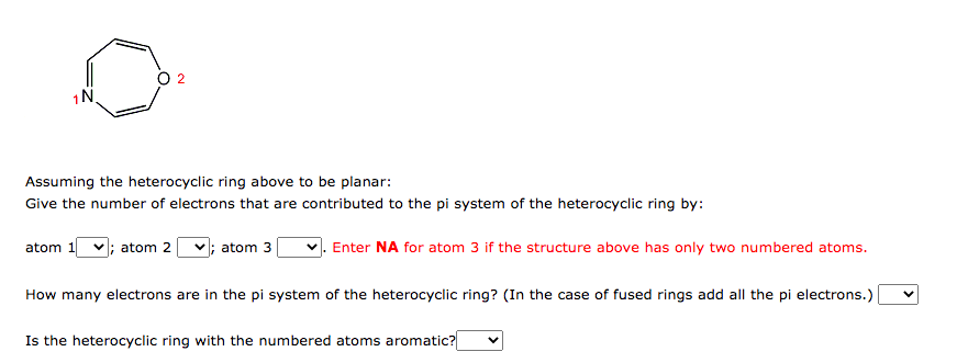 Solved Assuming the heterocyclic ring above to be planar: | Chegg.com