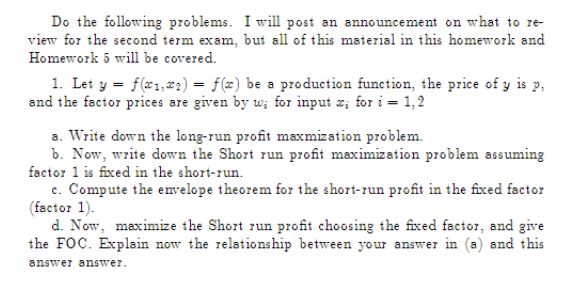 Solved Do the following problems. I will post an | Chegg.com