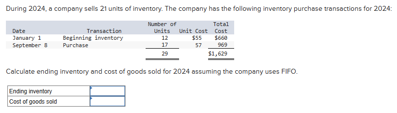 Solved Calculate Ending Inventory And Cost Of Goods Sold For Chegg Com   PhpLkDtGs