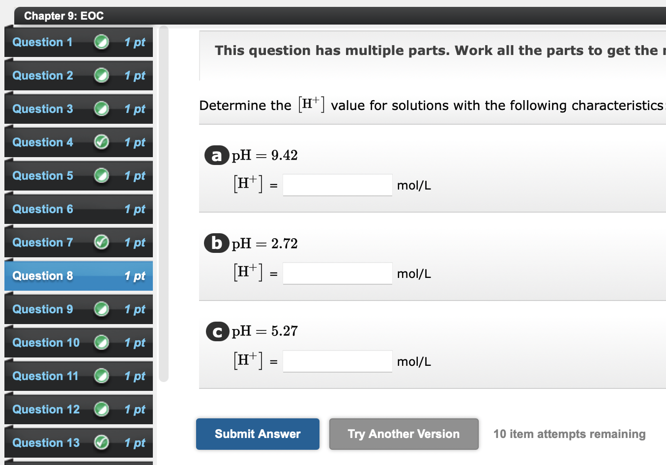 Solved This question has multiple parts. Work all the parts | Chegg.com