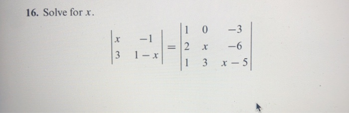 Solved 16. Solve for x 10-3 3 1 x-5 | Chegg.com