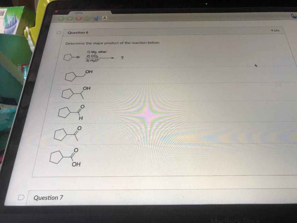 Solved Canvas 4 pts Question 6 Determine the major product | Chegg.com