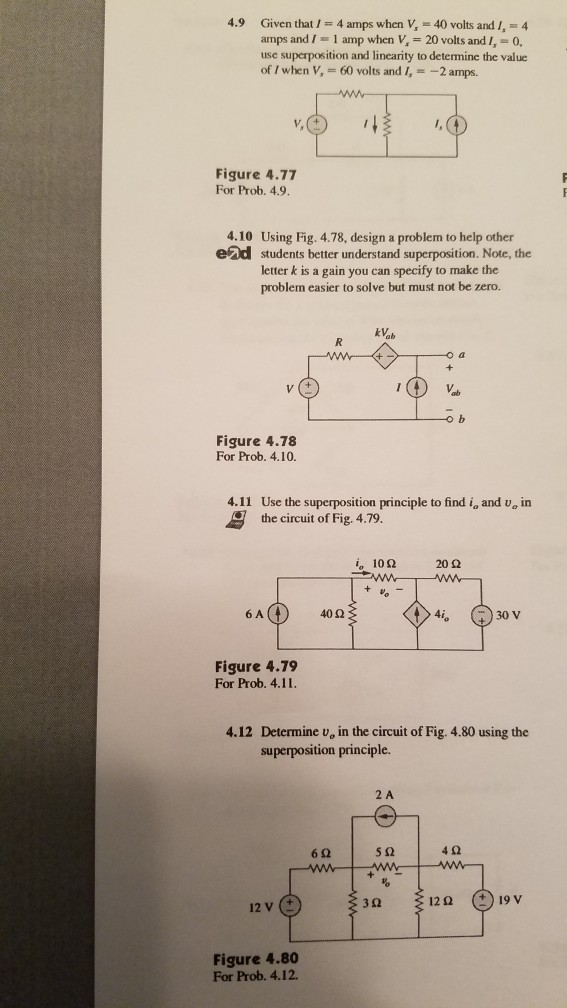Solved Given that / = 4 amps when Vs = 40 volts and Is = 4