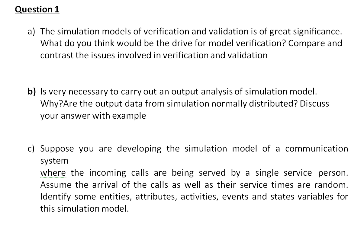 Example Simulation Models