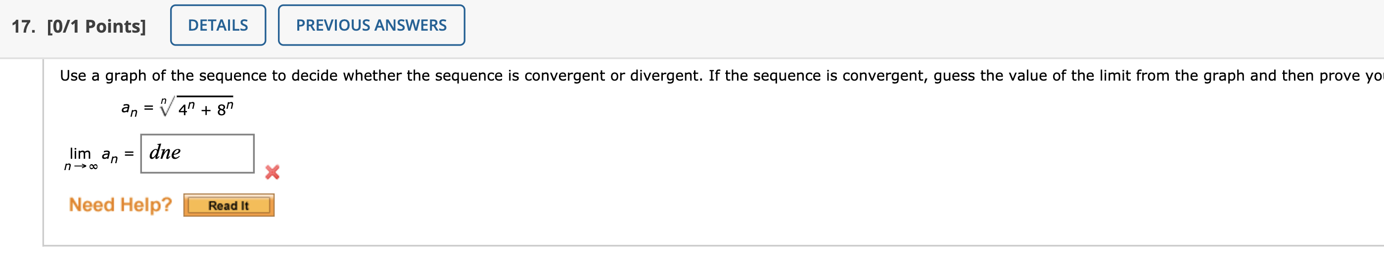 Solved 17. [0/1 Points] DETAILS PREVIOUS ANSWERS Use a graph | Chegg.com