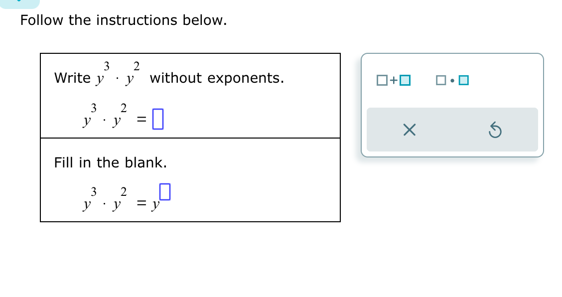 Solved Follow the instructions below.Write y3*y2 ﻿without | Chegg.com