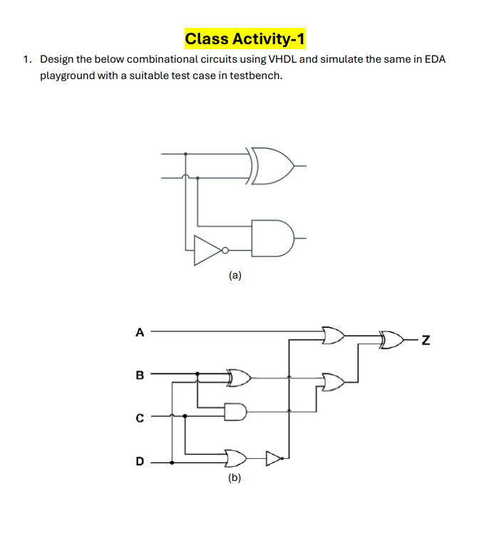 vhdl combinational assignment