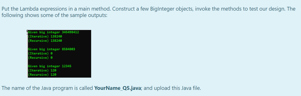 Solved Given the following interface class interface | Chegg.com