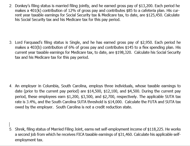 Must show ALL work to receive full credit Use the Chegg