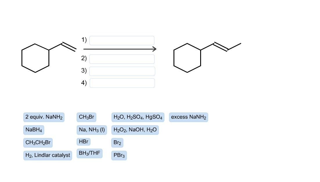 Solved In each reaction box, place the best reagent and | Chegg.com