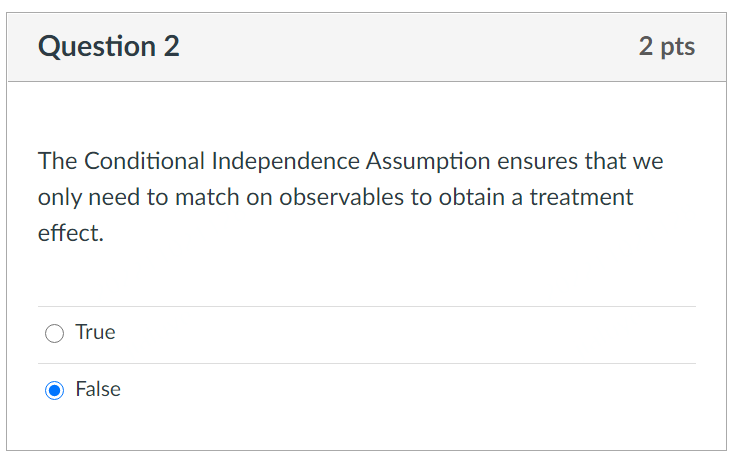 Solved The Conditional Independence Assumption ensures that | Chegg.com