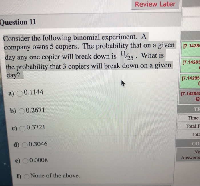 Solved Review Later Question 11 Consider the following | Chegg.com