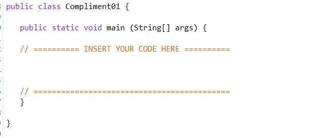 Solved follow java started code The main() method may | Chegg.com